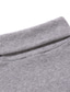 abordables Camisetas casuales de hombre-Otoño invierno estilo casual moda hombres un código color puro más terciopelo cuello alto fondo camisa manga larga camiseta
