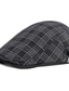 ieftine Pălării Bărbați-Bărbați Pălărie Beretă Bască Flat Stradă Zilnice Sfârșit de săptămână Buzunar reglabil Imprimeu Plisat Portabil Confort Modă Negru