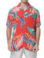 billiga Tropiska skjortor-Herr Skjorta Hawaii skjorta Blommig Träd Bilar Solid färg Löv Nedvikt Svart Vit Gul Marinblå Blå Utomhus Dagligen Kortärmad Mönster Kläder Häftig Ledigt Bekväm Strandstil