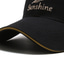 זול כובעים לגברים-בגדי ריקוד גברים כּוֹבַע כובע בייסבול בָּחוּץ יומי רקמה אותיות נייד נושם שחור