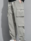 preiswerte Cargohosen-Herren Cargohose Cargohosen Jogginghose Jogger Hose Hosen Arbeitshose Freizeithose Kordelzug Elastische Taille Multi Pocket Glatt Komfort Atmungsaktiv In voller Länge Täglich Ausgehen Strassenmode