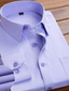 Χαμηλού Κόστους Επίσημα πουκάμισα-Ανδρικά Επίσημο Πουκάμισο Κύματα Απορρίπτω Μαύρο Λευκό Ανθισμένο Ροζ Κρασί Βαθυγάλαζο Γάμου Δουλειά Μακρυμάνικο Κουμπί-Κάτω Ρούχα Δουλειά Επίσημο Καθημερινό ΧΩΡΙΣ ζαρες