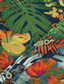 baratos Camisas havaianas-Homens Camisa Social Camisa havaiana Floral Árvore Carro Cor Sólida Folhas Aberto para a Lateral Preto Branco Amarelo Azul Marinha Azul Ao ar livre Diário Manga Curta Imprimir Roupa Legal Casual