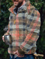 Χαμηλού Κόστους Basic Φούτερ με Κουκούλα-Ανδρικά Πουλόβερ Fuzzy Sherpa Κάνε στην άκρη Πράσινο του τριφυλλιού Μαύρο Ανθισμένο Ροζ Κίτρινο Ρουμπίνι Όρθιος γιακάς Γραφική Στάμπα Αθλήματα &amp; Ύπαιθρος Streetwear Καθημερινό Μεγάλο και ψηλό