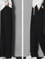 cheap Casual Pants-Men&#039;s Fleece Pants Winter Pants Trousers Casual Pants Drawstring Elastic Waist Straight Leg Solid Color Comfort Warm Casual Daily Streetwear Cotton Blend Stylish Plus velvet Black Grey Micro-elastic