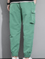 preiswerte Cargohosen-Herren Cargohose Cargohosen Jogginghose Jogger Hose Hosen Arbeitshose Freizeithose Kordelzug Elastische Taille Multi Pocket Glatt Komfort Atmungsaktiv In voller Länge Täglich Ausgehen Strassenmode