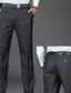 זול שמלת מכנסיים-בגדי ריקוד גברים חליפות מכנסיים צ&#039;ינו כיס אחיד קומפורט נושם באורך מלא מִשׂרָד עֵסֶק יומי שיק ומודרני רשמי שחור כחול עמוק מיקרו-אלסטי