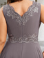 cheap With Jacket-Two Piece A-Line Wedding Guest Dresses Elegant Dress Formal Tea Length Sleeveless V Neck Chiffon with Appliques free custom size