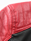 זול פרווה ועורות-בגדי ריקוד גברים ז&#039;קטים מעור מעיל אופנוענים לבוש יומיומי עבודה חורף ארוך מעיל רגיל שמור על חום הגוף יום יומי יום יומי קז&#039;ואל Jackets שרוול ארוך צבע אחיד עם חגורה אדום בהיר קפה שחור