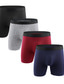 baratos Roupa Íntima para Homem-Conjunto de 4 cuecas boxers masculinas cuecas boxer cuecas que absorvem a umidade multipack cuecas boxer de algodão elástico