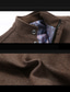 お買い得  メンズジャケット＆コート-男性用 冬物コート 羊毛のコート 冬 ロング 羊毛 純色 ポケット カジュアル ストリート 日常 保温 高通気性 取り外し可能なデザイン ダークグレー ワイン カーキ色 ネイビーブルー