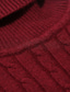 baratos suéter pulôver masculino-Homens Suéter Pulôver suéter Tricotar Gola Alta Mantenha Quente Contemporâneo Moderno Trabalho Roupa Diária Roupa Outono &amp; inverno Camelo Preto M L XL