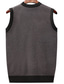 Χαμηλού Κόστους γιλέκα πουλόβερ1-Ανδρικά Πουλόβερ γιλέκο Κοτλέ Πλέκω Τσέπη Πλεκτό Συνδυασμός Χρωμάτων Λαιμόκοψη V Σύγχρονη Σύγχρονη Βρετανικό Καθημερινά Ρούχα Εξόδου Ρούχα Αμάνικο Άνοιξη &amp; Χειμώνας Μπορντώ Καμηλό M L XL