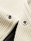 זול ג&#039;קטים ומעילים לגברים-בגדי ריקוד גברים ז&#039;קטים לחורף ז&#039;קט קורדרוי מעיל חורף עמיד יום יומי\קז&#039;ואל לבוש יומיומי חופשה ללכת חזה יחיד צווארון מתקפל חימומים נוחות לנופש ז&#039;ָקֵט הלבשה עליונה צבע אחיד / רגיל כיס שחור משמש