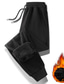 tanie Spodnie dresowe-Męskie Spodnie polarowe Spodnie dresowe Spodnie zimowe Spodnie Ściągana na sznurek Elastyczny pas Jednokolorowe Komfort Ciepłe Codzienny Streetwear Mieszanka bawełny Sport Moda Czarny Średnio