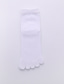billiga herrstrumpor-Herr 4 Par Socka Tåstrumpor Vardagliga strumpor Mode Komfort Bomull Solid färg Ledigt Dagligen Varm Höst vinter Svart Kaki