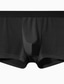cheap Men&#039;s Underwear-Men&#039;s 6 Pack Basic Panties Boxers Underwear Briefs Ice Silk Breathable Soft Underwear Pure Color Mid Waist Green Black