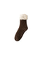 cheap Men&#039;s Socks-Men&#039;s 1 Pair Sherpa Lined Socks Stockings Slipper Socks Solid Color Home Warm Winter Black khaki Light Gray