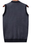 Χαμηλού Κόστους γιλέκα πουλόβερ1-Ανδρικά Πουλόβερ γιλέκο Κοτλέ Πλέκω Τσέπη Πλεκτό Συνδυασμός Χρωμάτων Λαιμόκοψη V Σύγχρονη Σύγχρονη Βρετανικό Καθημερινά Ρούχα Εξόδου Ρούχα Αμάνικο Άνοιξη &amp; Χειμώνας Μπορντώ Καμηλό M L XL