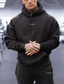 cheap Basic Hoodie Sweatshirts-Men&#039;s Hoodie Pullover Pocket Long Sleeve Top Athletic Athleisure Winter Cotton Thermal Warm Breathable Soft Running Jogging Training Sportswear Activewear Solid Colored Dark Grey Black Pink
