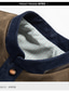 abordables Parkas Homme-veste matelassée boutonnée à col montant contrastant pour homme (large, gris marine)
