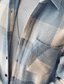billige Hverdagsskjorter-Herre Skjorte Flanell skjorte Overtrøje Gitter Aftæpning Sort / Hvid Hvidgrå Sort+Rød+Mørkegrå Gul Lysebrun udendørs Gade Langærmet Tøj Mode Afslappet Bekvem