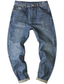 voordelige casual broek-Voor heren Broeken Jeans Jeans met donkere wassing Zak Streetwear Ontwerper Klassieke Stijl Casual Dagelijks Feestdagen Comfort Ademend Zacht Grafische prints Zwart Blauw 28 30 32
