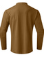cheap Men&#039;s Casual T-shirts-Male Casual Shirt Long Sleeve Shirt Plain / Solid Turtleneck non-printing EU / US Size Home Wear Long Sleeve Clothing Apparel Leisure