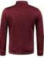 cheap Men&#039;s Pullover Sweater-Men&#039;s Zip Sweater Ribbed Knit Knitted Solid Color Half Zip Keep Warm Modern Contemporary Work Daily Wear Clothing Apparel Fall &amp; Winter Wine Black M L XL