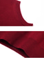 お買い得  セーターベスト-男性用 セーターベスト ウールのセーター プルオーバーセーター リブ ニット ニット 純色 Ｖネック 現代コンテンポラリー ワーク デイリーウェア 衣類 ノー・スリーブ 春 &amp; 秋 キャメル ブラック M L XL