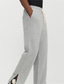 Χαμηλού Κόστους Αθλητικές Φόρμες-ανδρικό φούτερ 100% βαμβακερό χειμερινό παντελόνι terry παντελόνι κορδόνι ελαστική μέση ίσιο πόδι μονόχρωμο άνεση ζεστό καθημερινό streetwear αθλητικά μόδα γκρι πράσινο μαύρο μικροελαστικό