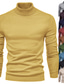 billiga tröja för män-Herr Tröja Sticka Polokrage Vintagestil Mjukt Hem Dagligen Kläder Höst Vinter Grön Blå S M L / Akryl / Revbenstyger / Långärmad / Handtvätt / Unisex