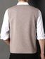 Χαμηλού Κόστους γιλέκα πουλόβερ1-Ανδρικά Πουλόβερ γιλέκο Μαλλινη μπλουζα Κοτλέ Πλέκω Πλεκτό Ριγέ Λαιμόκοψη V Σύγχρονη Σύγχρονη Κορεάτικα Καθημερινά Ρούχα Εξόδου Ρούχα Αμάνικο Άνοιξη &amp; Χειμώνας Μαύρο Καμηλό M L XL