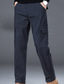 Χαμηλού Κόστους casual παντελόνι-Ανδρικά Χειμωνιάτικο παντελόνι Παντελόνια Casual παντελόνι Πολλαπλή τσέπη Ισιο πόδι Συμπαγές Χρώμα Άνεση Causal Καθημερινά Εξόδου Στυλάτο Απλός Μαύρο Βαθυγάλαζο