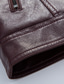 cheap Men&#039;s Jackets &amp; Coats-Men&#039;s Fleece Jacket Faux Leather Jacket Fleece Lining Warm Daily Wear Going out Office &amp; Career Zipper Hooded Stylish Warm Ups Comfort Jacket Outerwear Solid / Plain Color Pocket Front Zip Black Dark