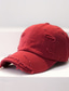 billige Hatter til herrer-Herre Hatt Baseballcaps Dagligdagstøy Feriereise Grunnleggende Ensfarget / vanlig farge Lettvektsmateriale Praktiskt Svart