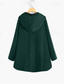 cheap Coats &amp; Trench Coats-Women&#039;s Plus Size Parka Button Pocket Plain Outdoor Causal Long Sleeve Hooded Regular Winter Fall Dark Green Dark Blue Red L XL XXL 3XL 4XL