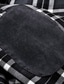 Χαμηλού Κόστους Ανδρικά Μπουφάν &amp; Παλτό-Ανδρικά Μπουφάν fleece Σακάκι Φλις Επένδυση Καθημερινά Ρούχα Εξόδου Φεστιβάλ Κουμπωμένο μέτωπο Όρθιος γιακάς Θερμαντικά Παραδοσιακό / Κλασικό Ανατομικό Σακάκι Εξωτερικά ενδύματα Καρό / Τετραγωνισμένο
