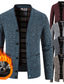 ieftine pulover cardigan pentru bărbați-Bărbați Pulover pulover Săritor vafelă Tricotat Decupată Tricotat Culoare solidă Stil Nautic De Bază Stilat În aer liber Zilnic Toamnă Iarnă Roșu Vin Gri Deschis S M L / Bumbac / Manșon Lung