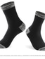 voordelige heren sokken-Voor heren 5 paar Sokken Crew Sokken Casual sokken Modieus Comfortabel Katoen Effen Casual Dagelijks Sport Medium Lente, Herfst, Winter, Zomer Zwart Grijs