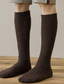 voordelige heren sokken-Voor heren 5 paar Sokken Wollen sokken Kousen Casual sokken Wintersokken Modieus Comfortabel Effen Casual Dagelijks Warm Winter Zwart Khaki