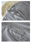 billiga fritidsskjortor för män-mäns henley-ringad avslappnad sommarskjorta enfärgad skjorta 3/4 knapp ner bekväma halvärm retro mjuka skjortor grå