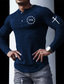 Χαμηλού Κόστους Ανδρικά μπλουζάκια casual-Ανδρικά Πουκάμισο Henley Cool πουκάμισο Γράμμα Γραφικά Σχέδια Χένλι Καυτή σφράγιση Δρόμος Αθλητικά Μακρυμάνικο Κουμπί-Κάτω Στάμπα Ρούχα Βασικό Υψηλής Ποιότητας Καθημερινό Άνετο