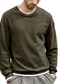 Χαμηλού Κόστους Πυτζάμες-Ανδρικά Σαλόνια Φούτερ πουλόβερ Ισοθερμικά εσώρουχα Θερμικό πουκάμισο Μονόχρωμες Βασικό Μοντέρνα Καθημερινό Σπίτι Πολυεστέρας Άνεση Ζεστό Στρογγυλή Ψηλή Λαιμόκοψη Μακρυμάνικο Pullover