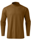 billige Casual T-shirts til mænd-Mand Casual skjorte Lang ærmet skjorte Almindelig / Solid Rullekrave ikke-udskrivning EU / US størrelse Hjemmetøj Langærmet Tøj Fritid