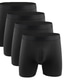 preiswerte Herren-Unterwäsche-Boxershorts für Herren im 4er-Pack Boxershorts aus Stretch-Baumwolle im Multipack mit feuchtigkeitsableitender Unterwäsche