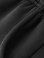 お買い得  メンズ・トラックスーツ-男性用 トラックスーツ スウェットスーツ ジップアップフーディースウェットシャツ パーカジャケット ジョギングスーツ ブラック フード付き 純色 2個 スポーツ ストリートウェア フリース ベーシック クール カジュアル 冬 衣類 パーカー トレーナー 長袖