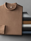billige Casual T-shirts til mænd-Herre Turtleneck skjorte Vanlig Rund hals Gade Ferie Langærmet Tøj Mode Afslappet Bekvem