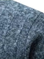 Недорогие мужской пуловер-свитер-Муж. Вязаная ткань Пуловер Свитер Рельефный узор Вязать Укороченный Трикотаж Сплошной цвет Хомут Сохраняет тепло Современный современный Офис На каждый день Одежда Наступила зима