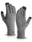 ieftine Eșarfe &amp; Mănuși Bărbați-Bărbați 1 pereche Mănuși de Iarnă Mânuși Mănuși tricotate Birou Exterior Mânuși Stl Anti-alunecare Mată Negru Gri